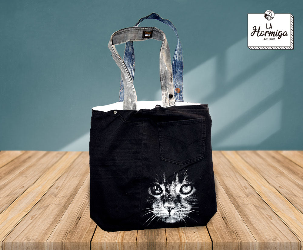 Bolso Reciclado Gato